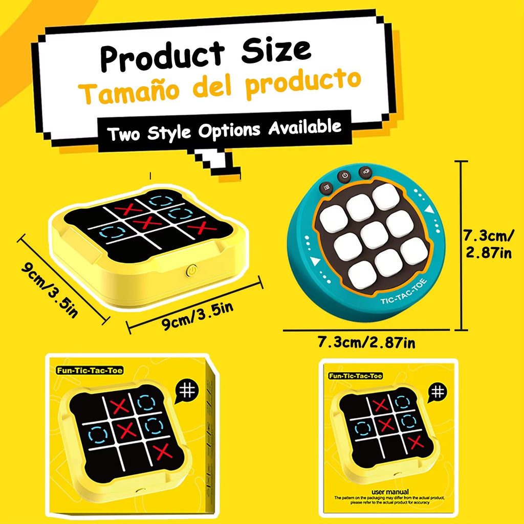 4-in-1 Electronic Tic Tac Toe Handheld Game Console