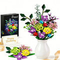 Eternal Flower Building Block Bouquet, 967 Pieces
