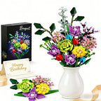 Eternal Flower Building Block Bouquet, 967 Pieces