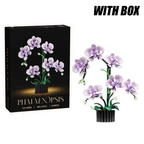 Orchid Flower Building Block Set, 619 Pieces