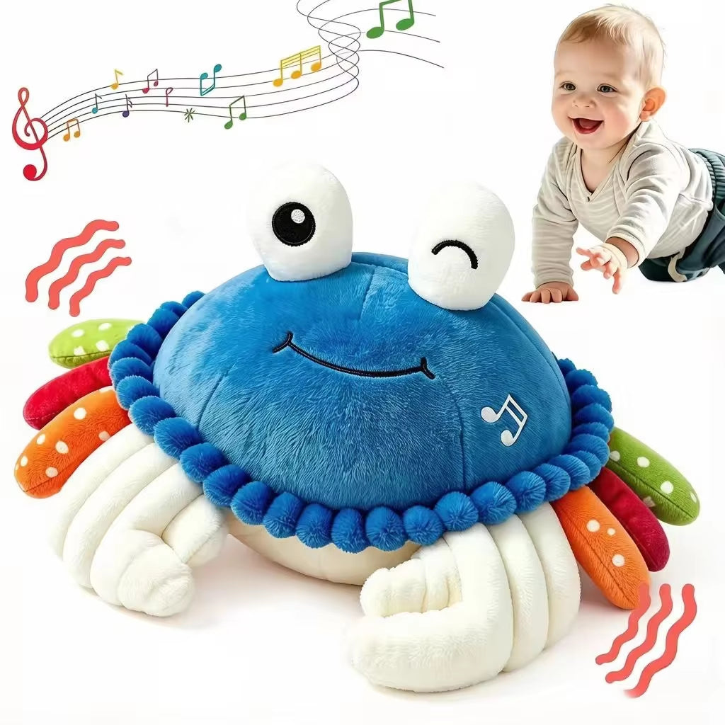 Electric Plush Crawling Crab Toys(USB Charger)