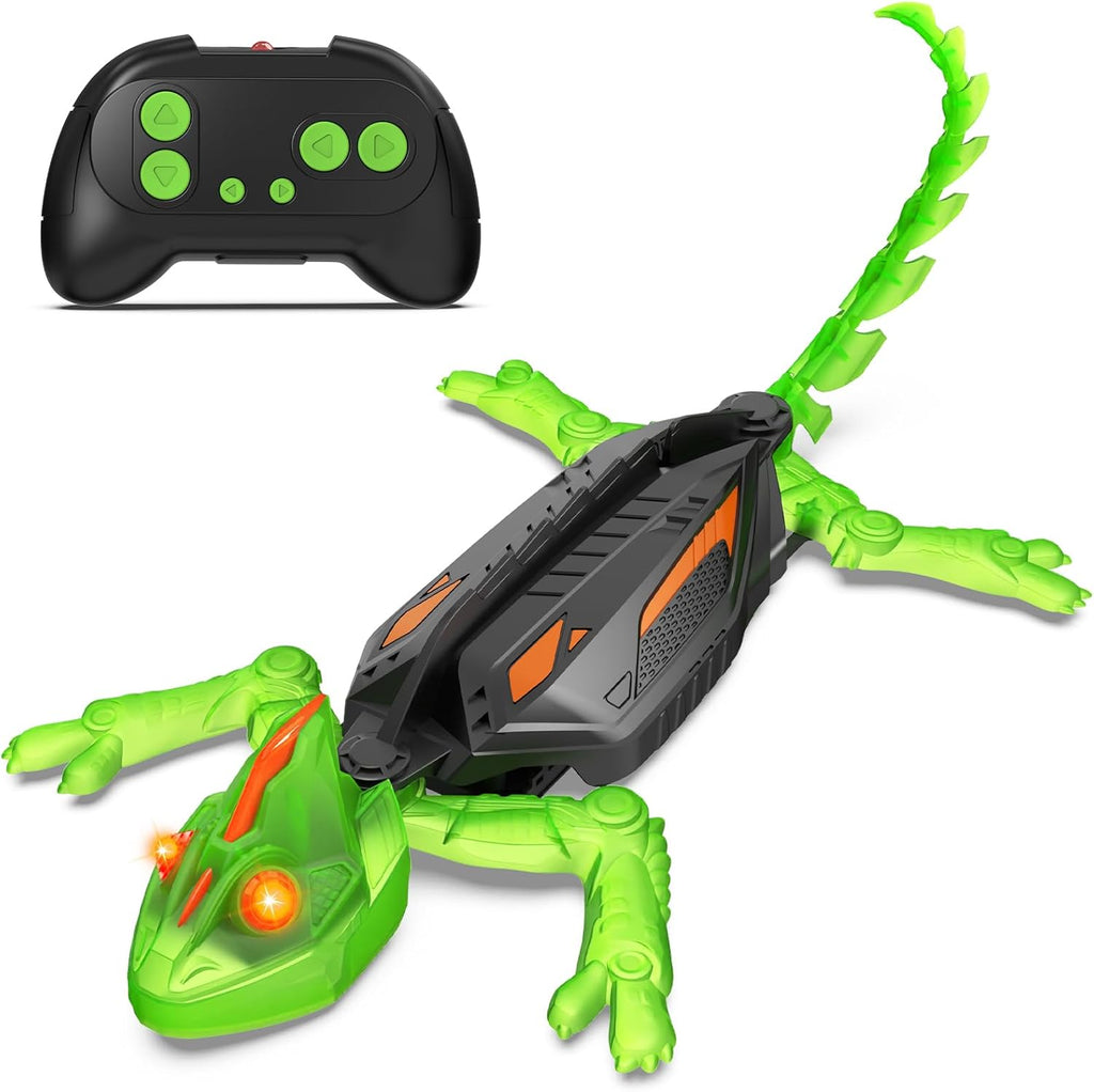 Wall Crawler Gecko RC Lizard Toy with LED Eyes