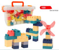 Building Blocks Set with Storage Box Classic Brick Toy for Kids Ages 3+