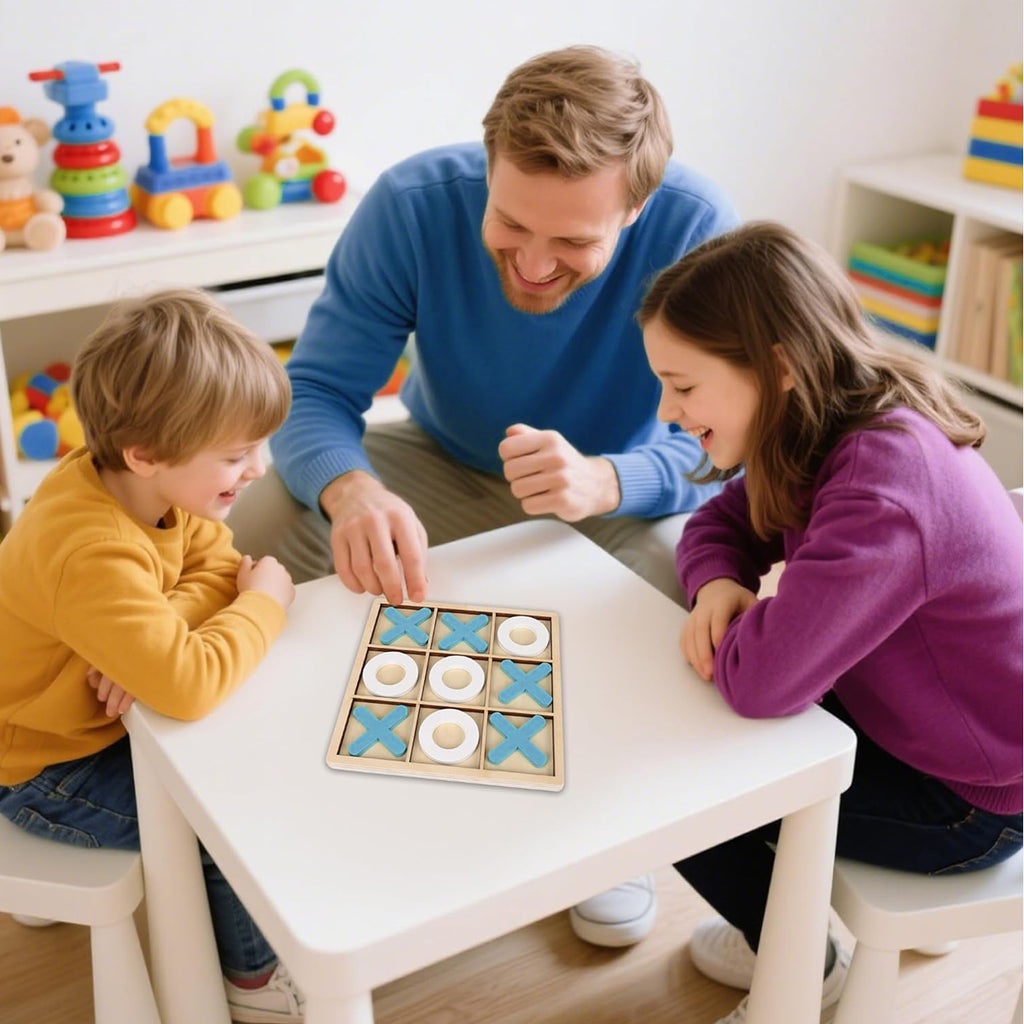 Wooden Tic Tac Toe Game Board