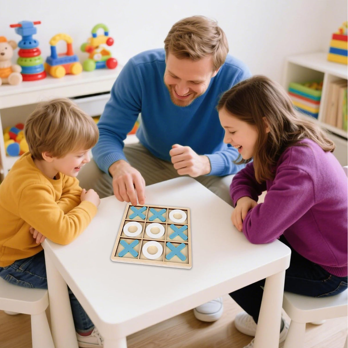 Wooden Tic Tac Toe Game Board