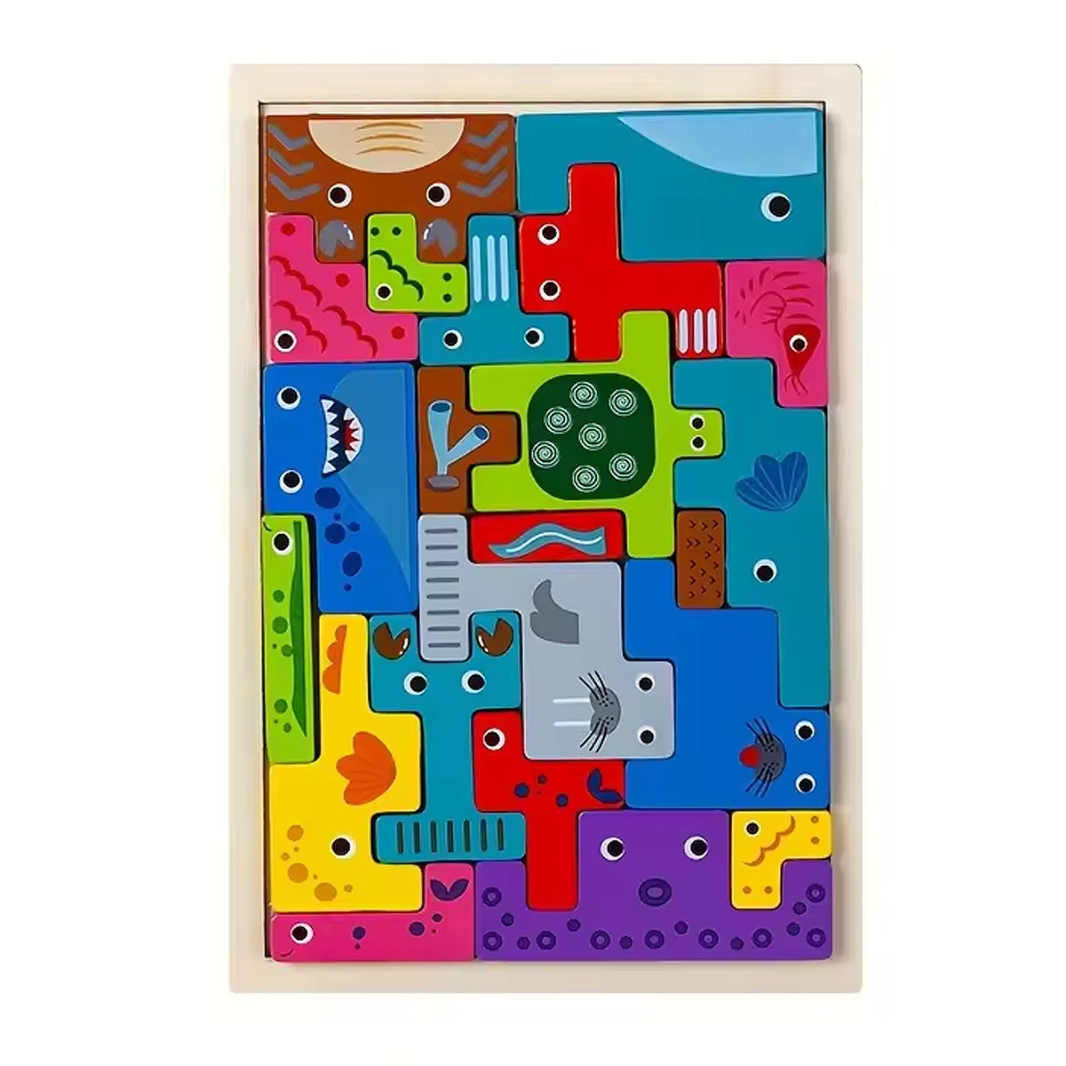 Wooden Tangram Puzzle Set