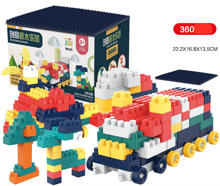 Building Blocks Set with Storage Box Classic Brick Toy for Kids Ages 3+
