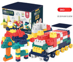 Building Blocks Set with Storage Box Classic Brick Toy for Kids Ages 3+