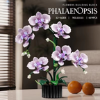 Orchid Flower Building Block Set, 619 Pieces