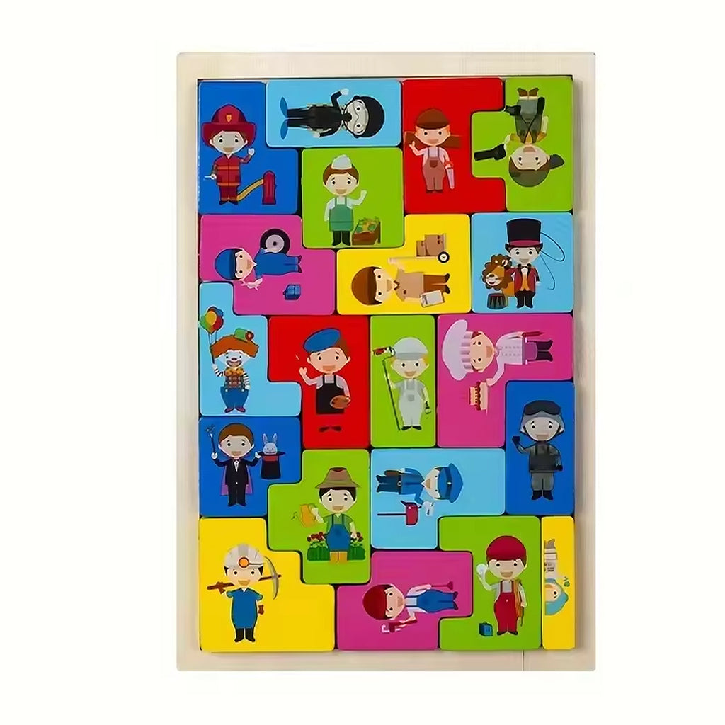 Wooden Tangram Puzzle Set