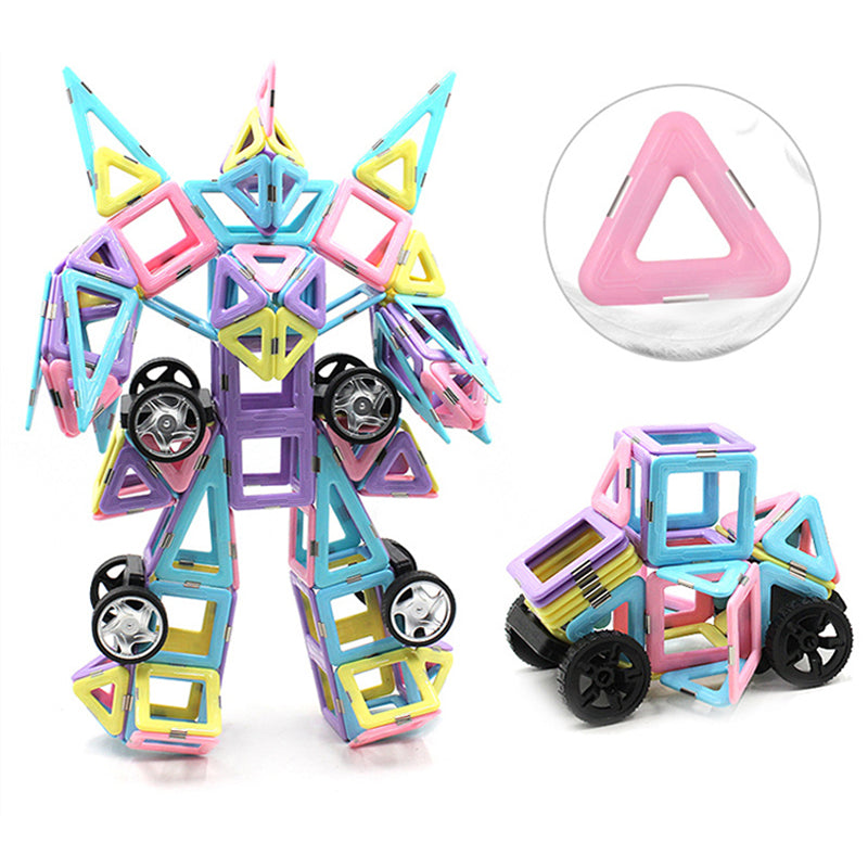 Magnetic Building Blocks Tile Set for Kids – ABS STEM Construction Toy 70/76/86 Pcs, Ages 3+