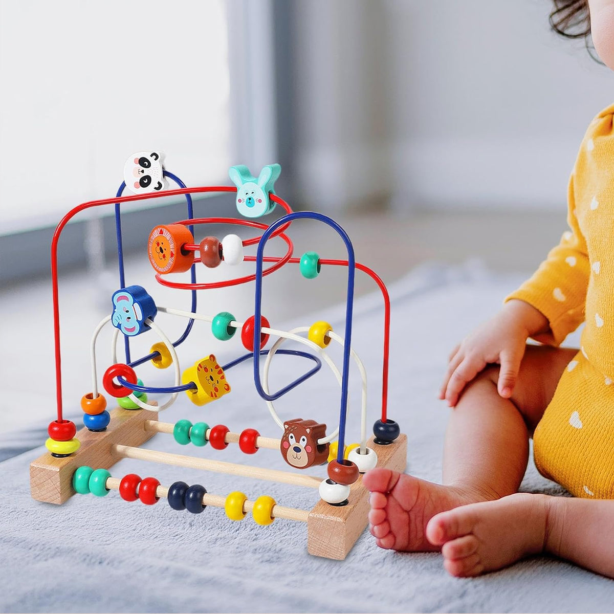 Wooden Bead Maze Toy