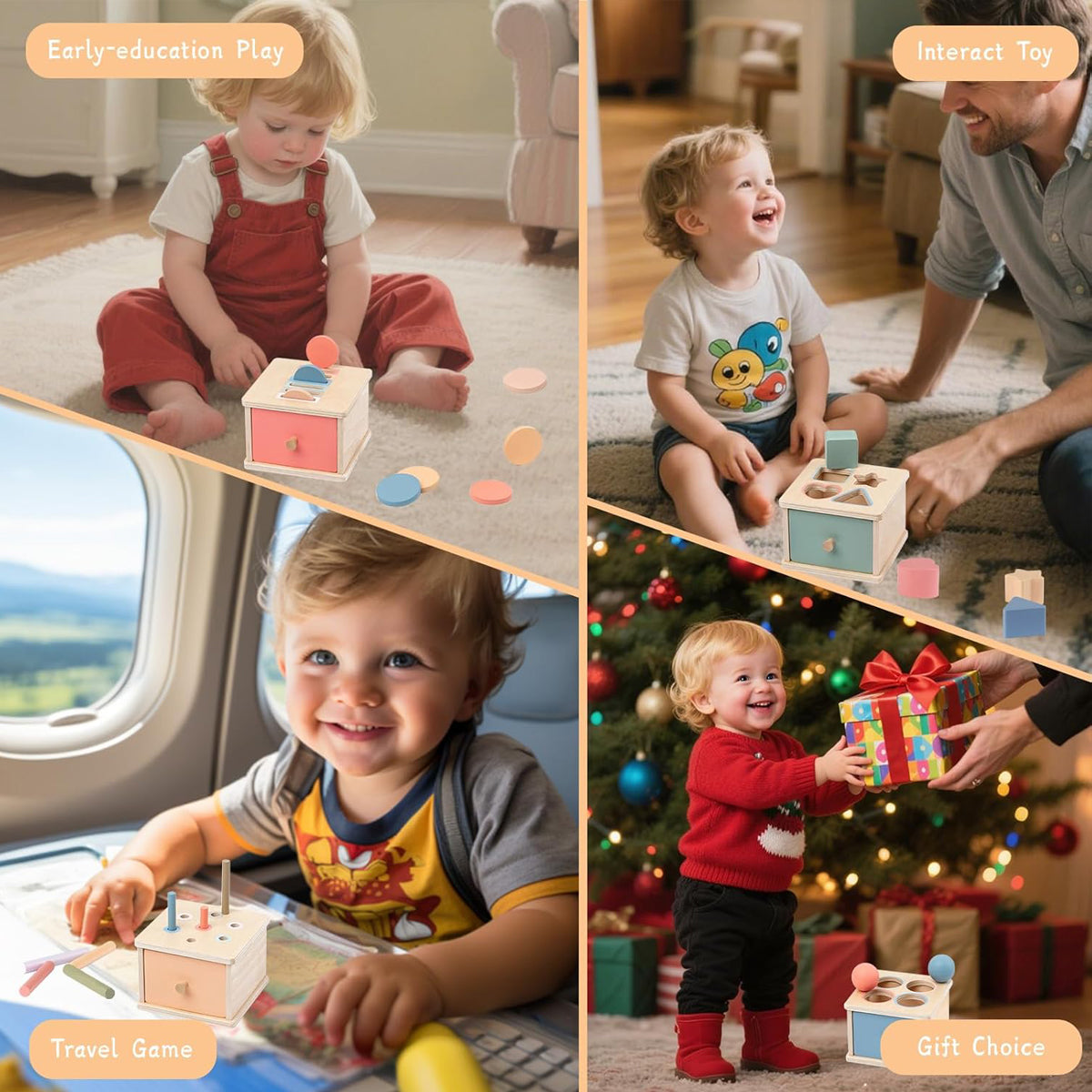 Montessori Object Permanence Box