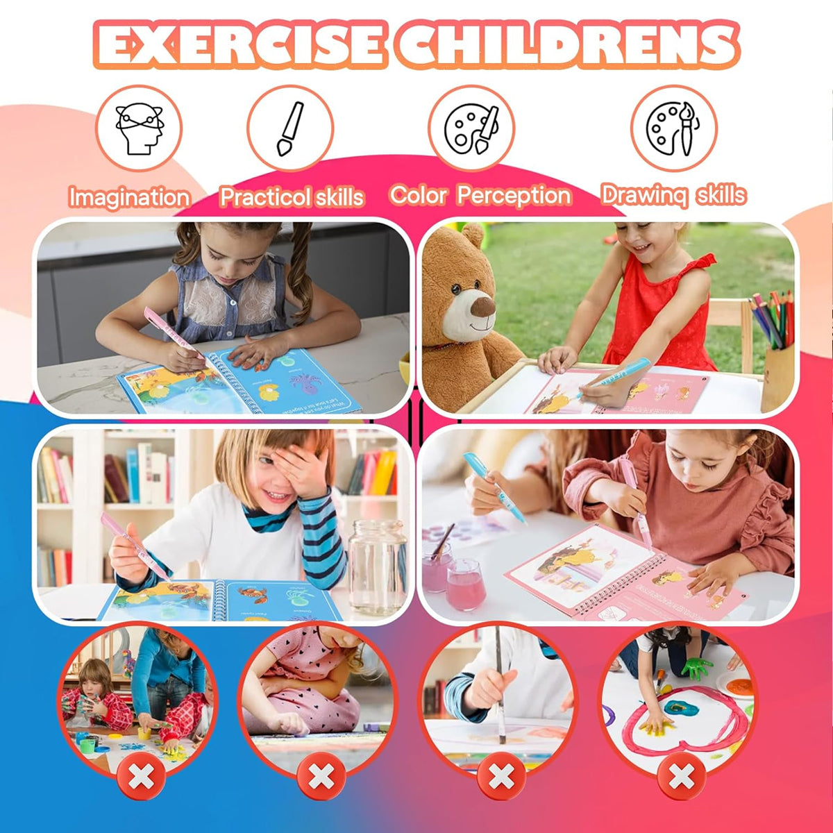 Magic Water Painting Book