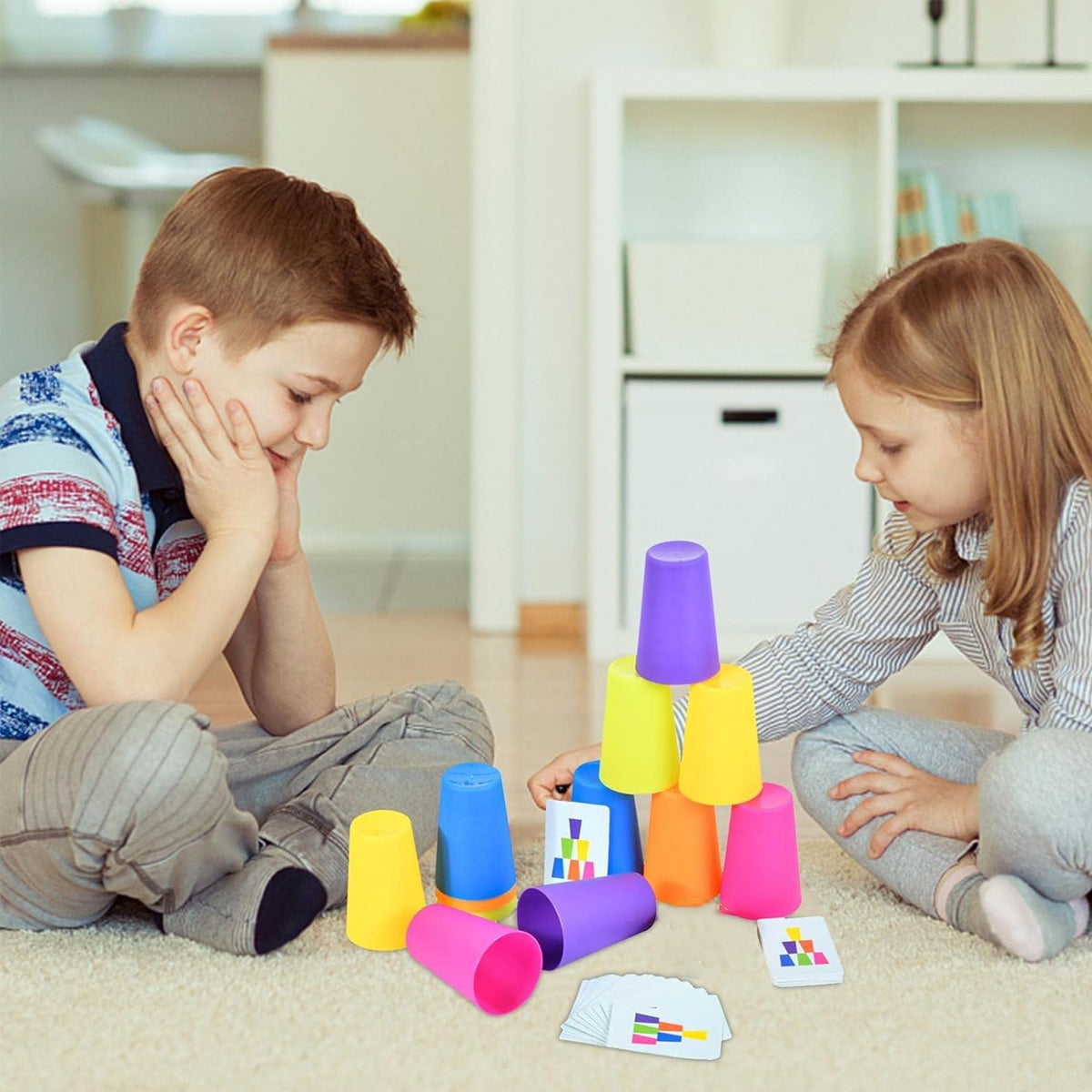 Can Stack Mini Game Mini Stack Cup Game With Card – Cozoda