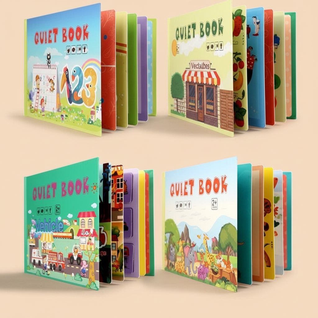 Montessori Busy Book for Kids to Develop Learning Skills