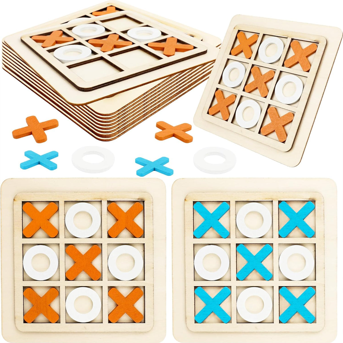 Wooden Tic Tac Toe Game Board