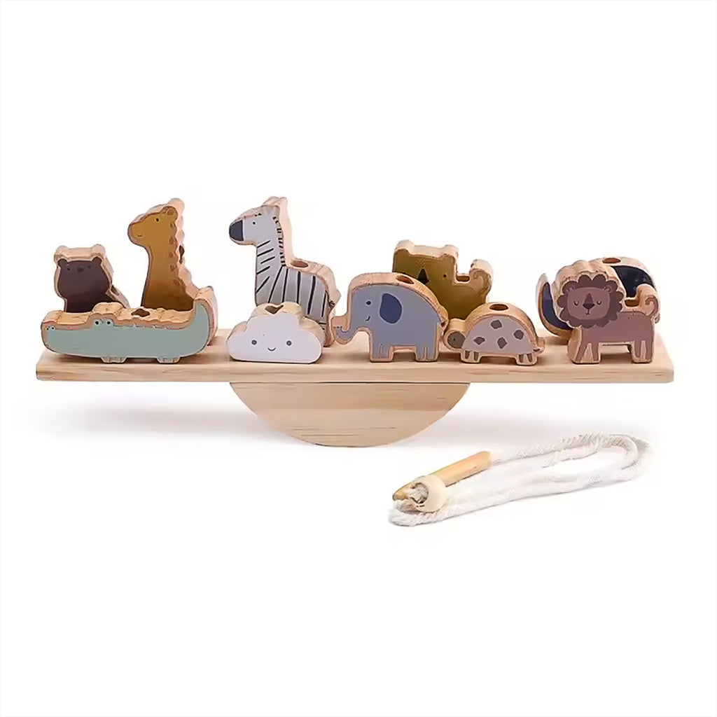Montessori Wooden Threading Board Toy