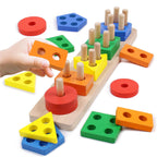 Montessori Wooden Sorting & Stacking Toy