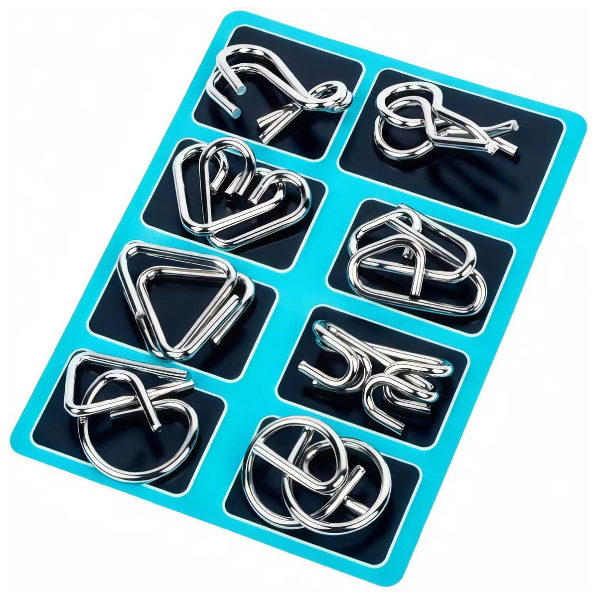 Metal Wire Puzzle Brain Teaser Set