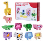 Wooden Animal Stacking Blocks