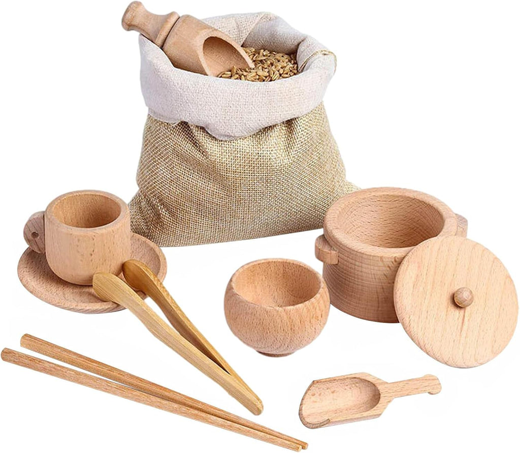 Montessori Wooden Kitchen Play Set