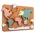 Silicone World Map Puzzle for Fun Geography Learning