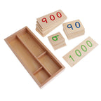 Montessori Wooden Number Cards 1–9000