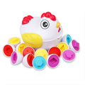 Matching Eggs Learning Toy with Chicken Storage Case