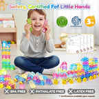 Soft Gel Building Block Stress Relief Toy Set, 40 Pieces