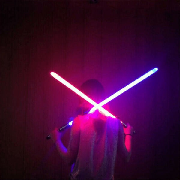 Led Light Up Swords Set Fx Double Bladed Dual Sabers