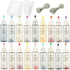 18-Color Tie Dye Kit with rubber bands and gloves