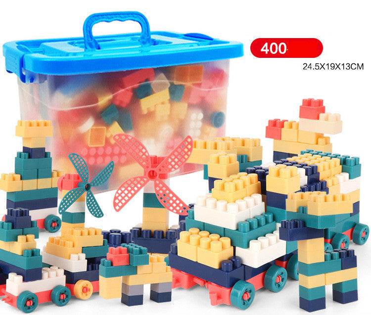 Building Blocks Set with Storage Box Classic Brick Toy for Kids Ages 3+
