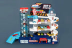 Dinosaur Race Track Playset with 10 Mini Cars & Parking Garage