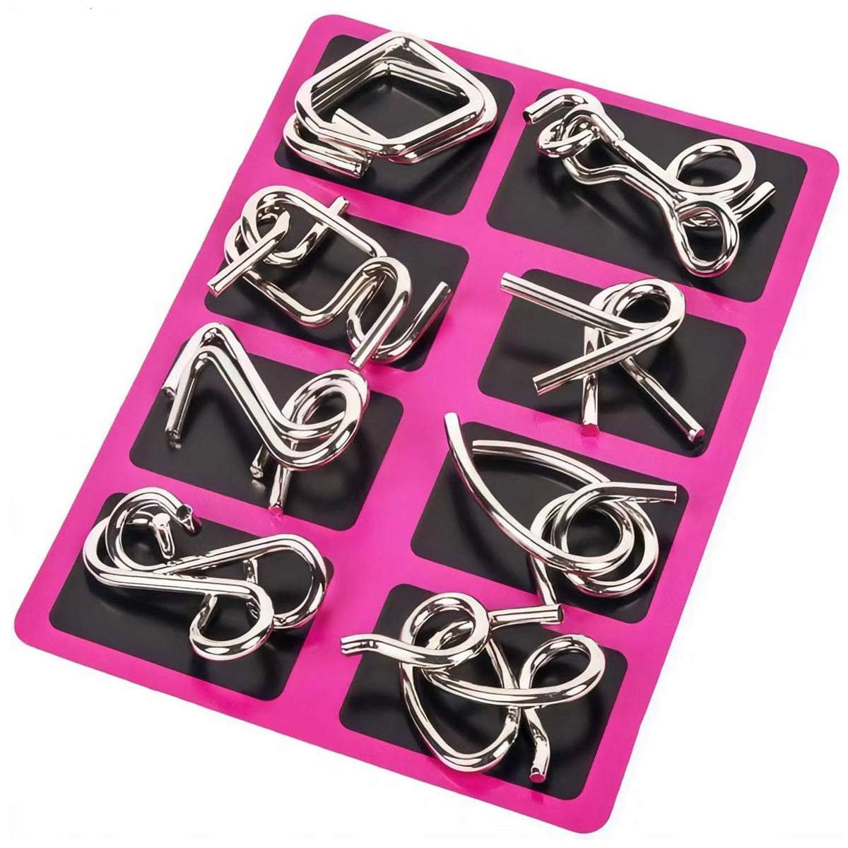 Metal Wire Puzzle Brain Teaser Set