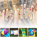 Tie Dye Craft Kit With Gloves And Tablecloth, 18 Colors
