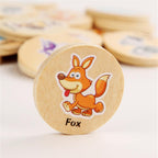 Wooden Animal Memory Matching Game