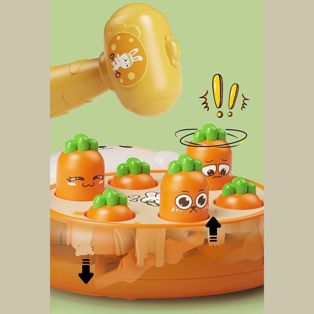 Interactive Whack-A-Mole Rabbit Game