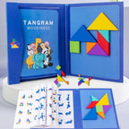 Magnetic Wooden Tangram Puzzle Set
