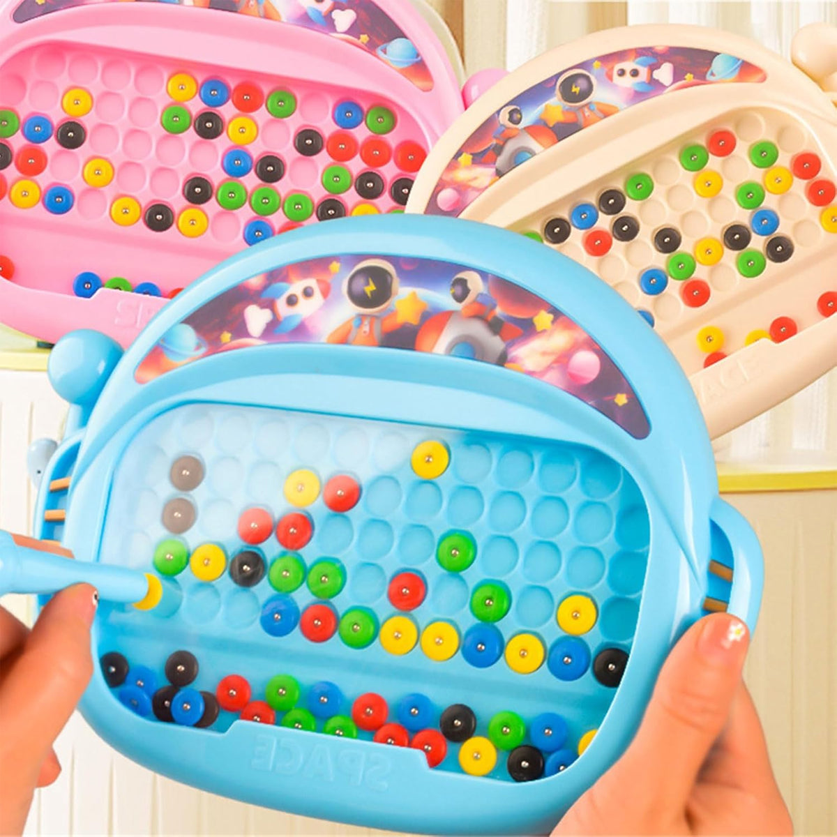 Magnetic Doodle Board with Beads