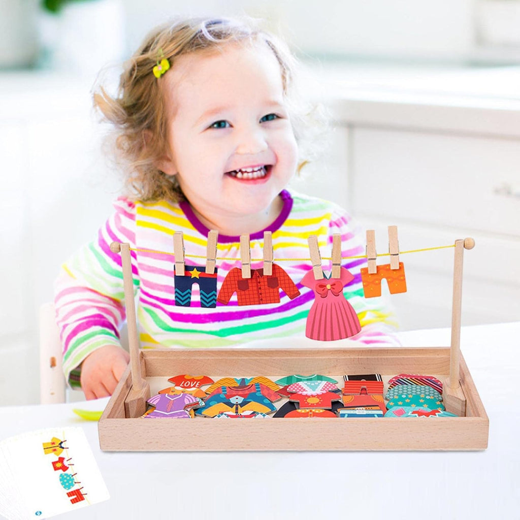 Wooden Dress-Up Puzzle Game –