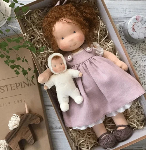 Handmade Soft Doll For Imaginative Play, Ages 3+