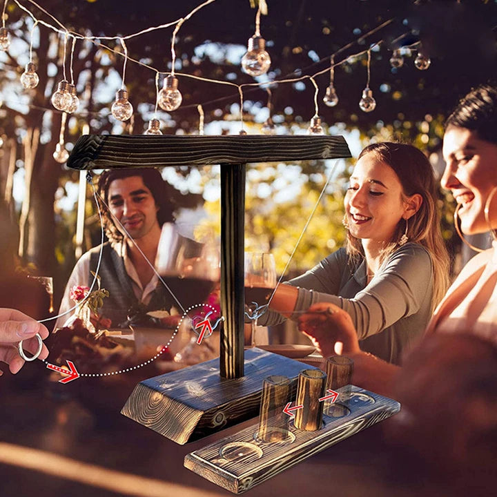 Wooden Ring Hook Tossing Games