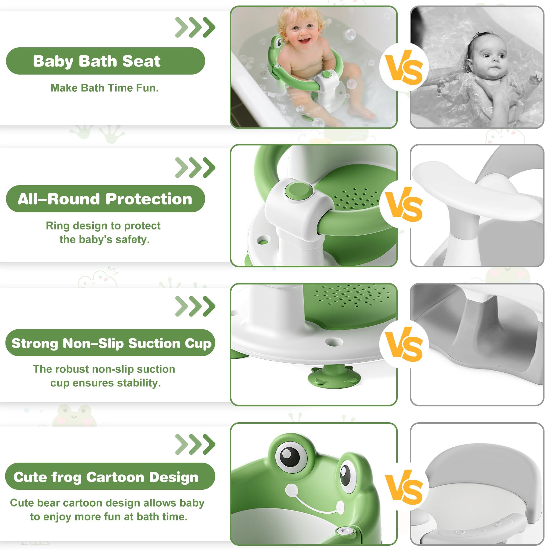 Non-Slip Baby Bath Seat for Babies