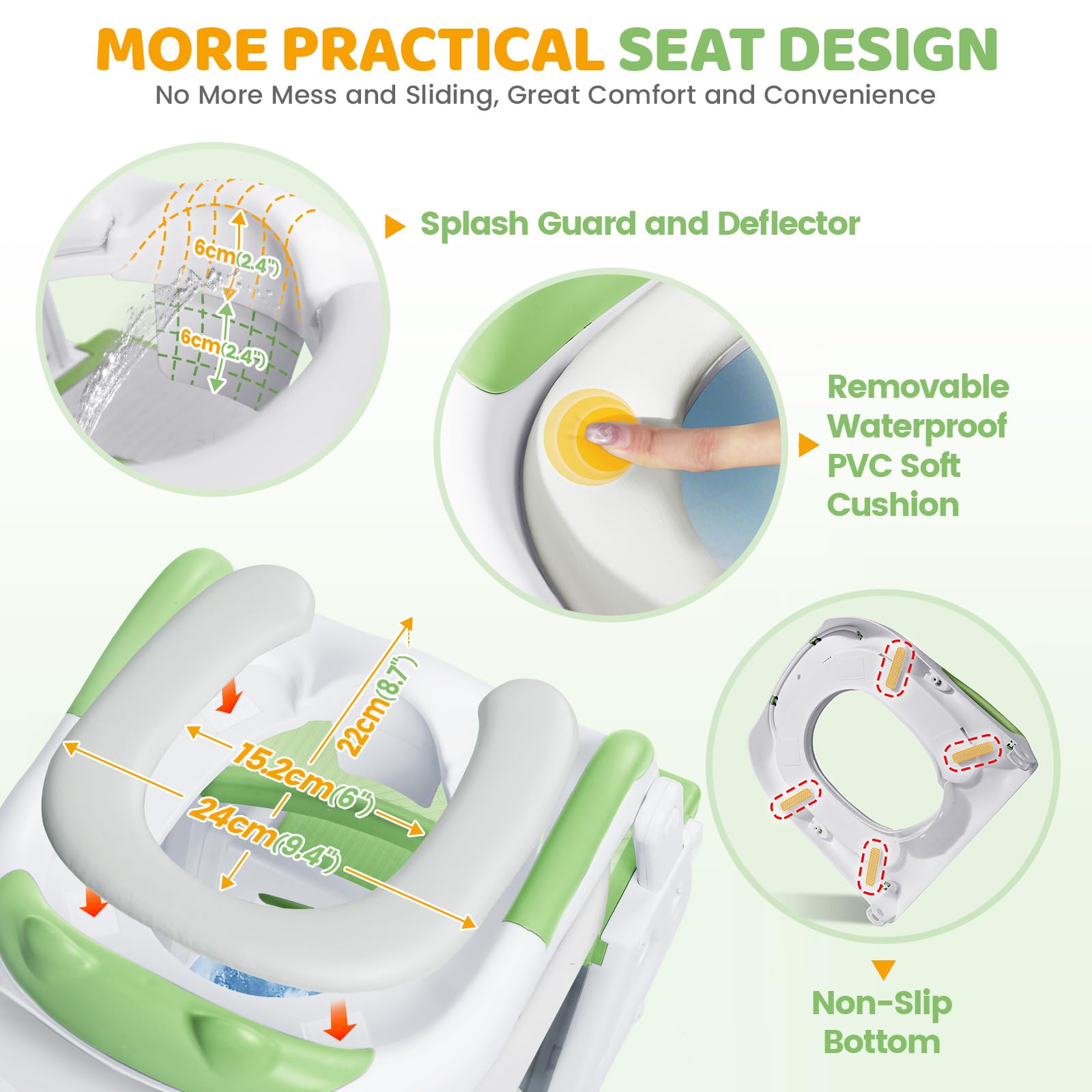 Potty Training Seat with Step Stool Ladder for Toddlers