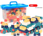 Building Blocks Set with Storage Box Classic Brick Toy for Kids Ages 3+
