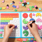 Magnetic Fraction Tiles Set