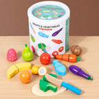 Montessori Wooden Cutting Fruit & Vegetable Set