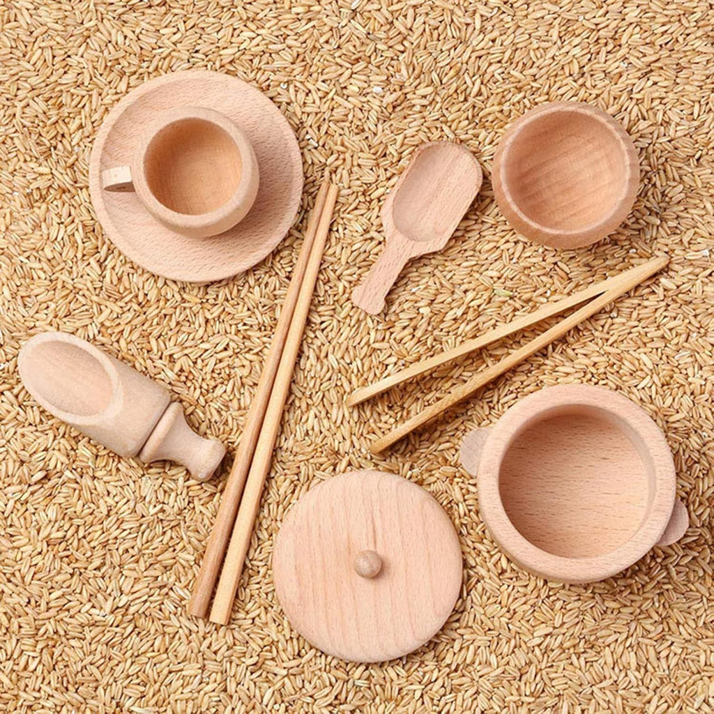Montessori Wooden Kitchen Play Set