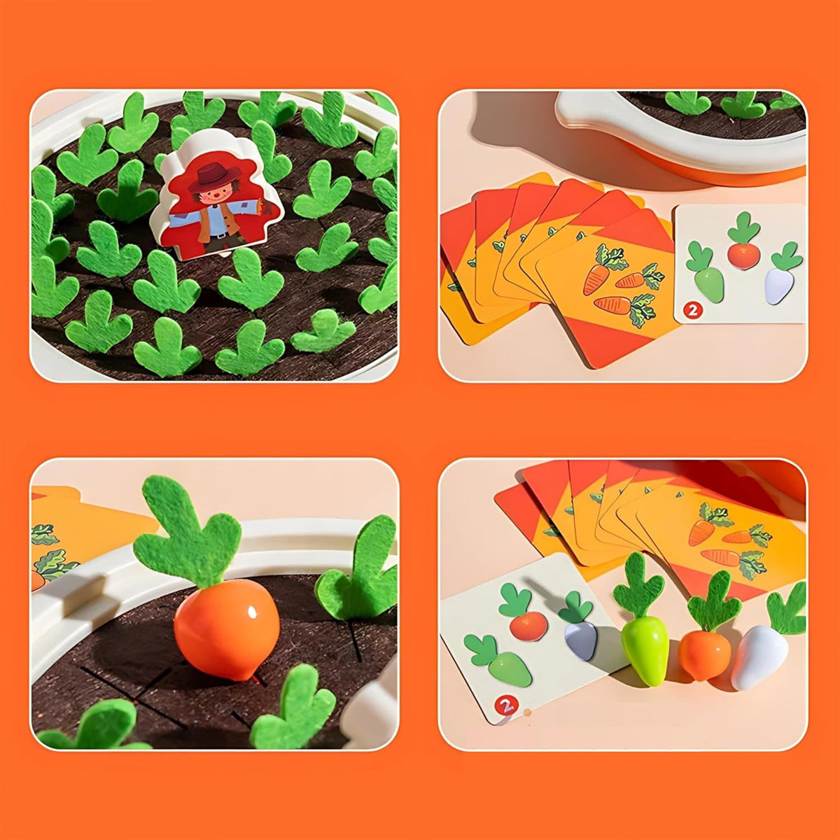 Montessori Carrot Harvest Toy